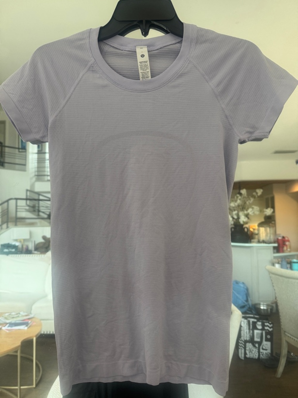 lululemon athletica Lavender Short Sleeve Performance Tee